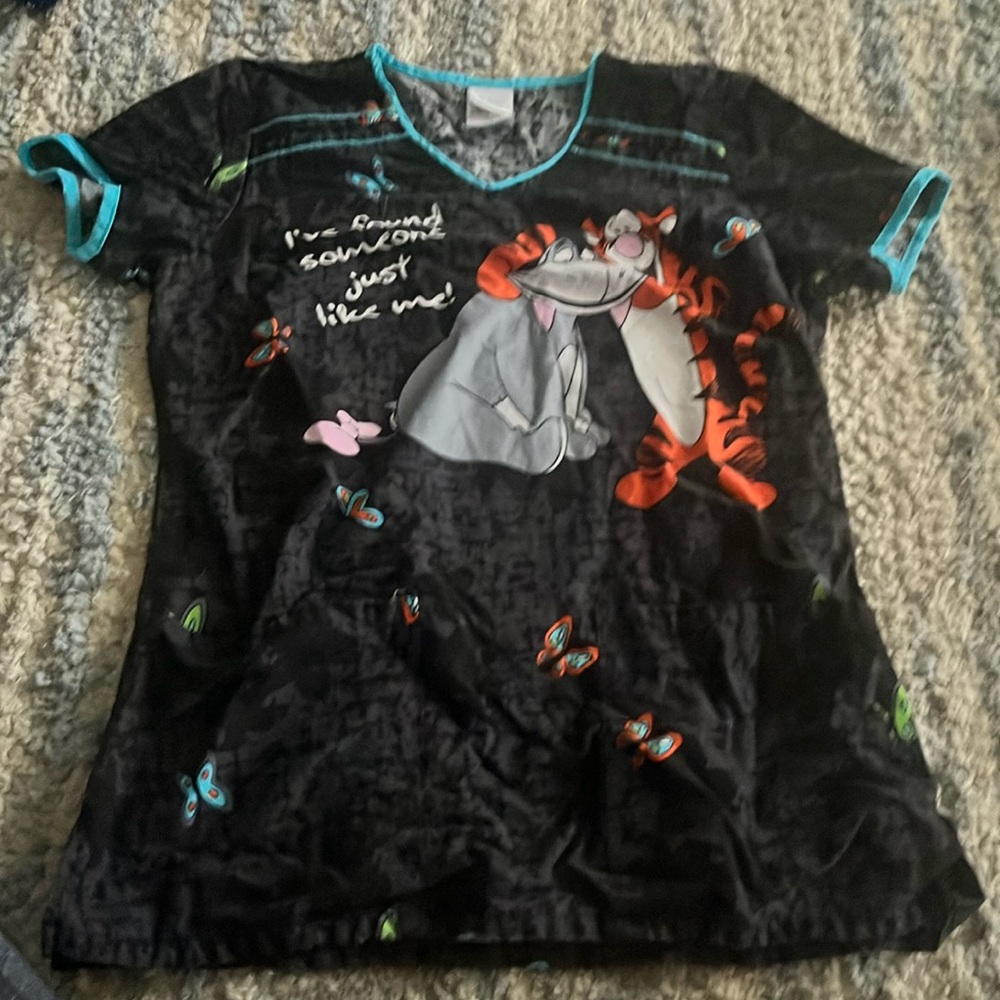 Disney Tigger and Eeyore Scrub Top